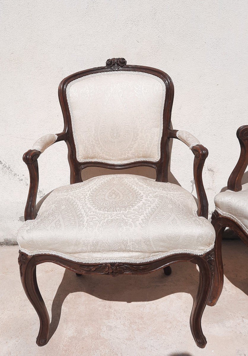 Pair Of 18th Century Armchairs-photo-2