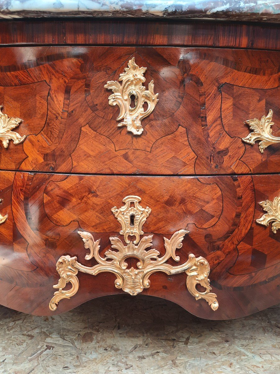 Commode de style Louis.XV  d'époque Napoléon III -photo-1