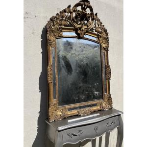 18th Century Mirror With Bead