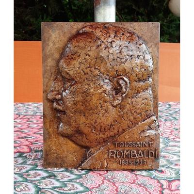 Bas Relief en bronze Mr.Rombaldi 