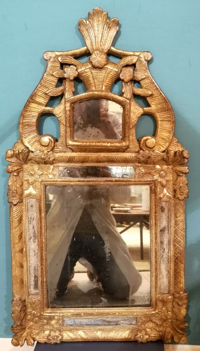 Miroir à parcloses, époque 18ème 