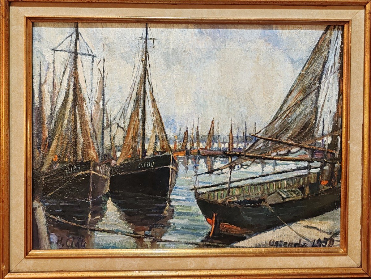 Marine, Oil On Canvas, 1939