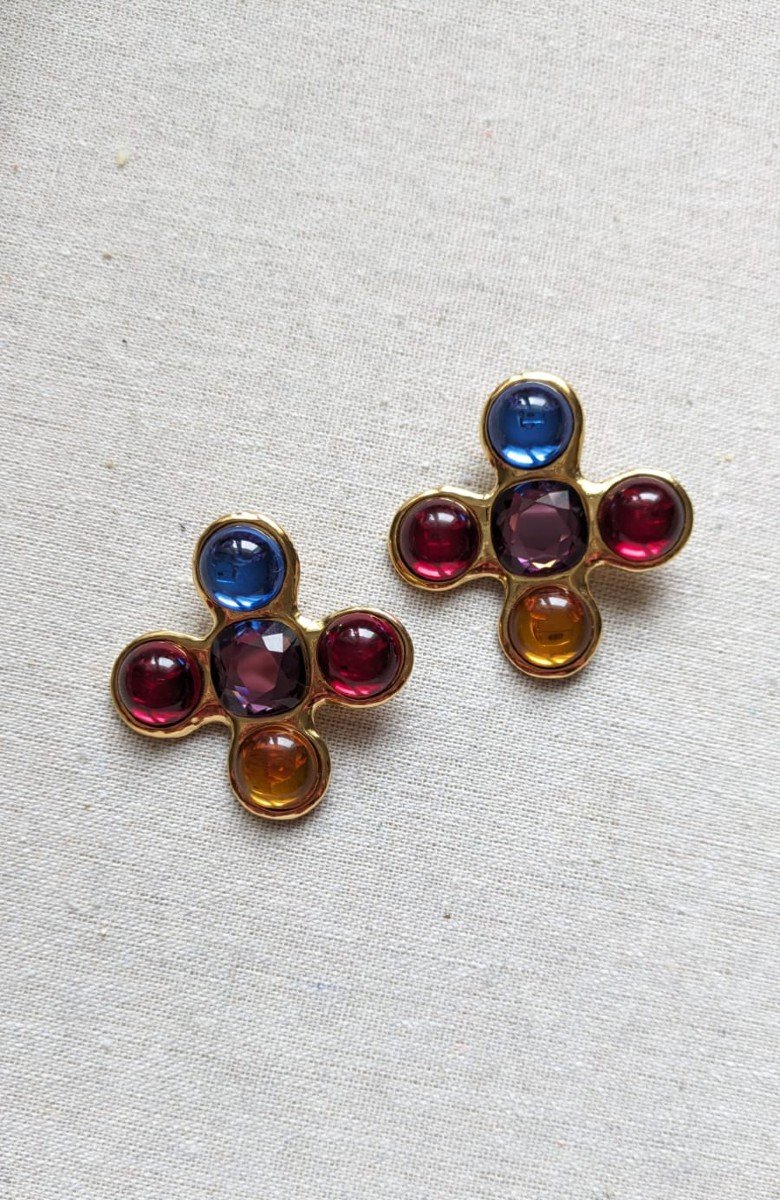 Boucles d'Oreilles Clips Yves Saint Laurent 