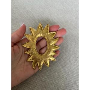 Large Sun Brooch Edouard Rambaud