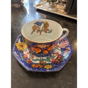 Porcelain Cup And Saucer "hermes"