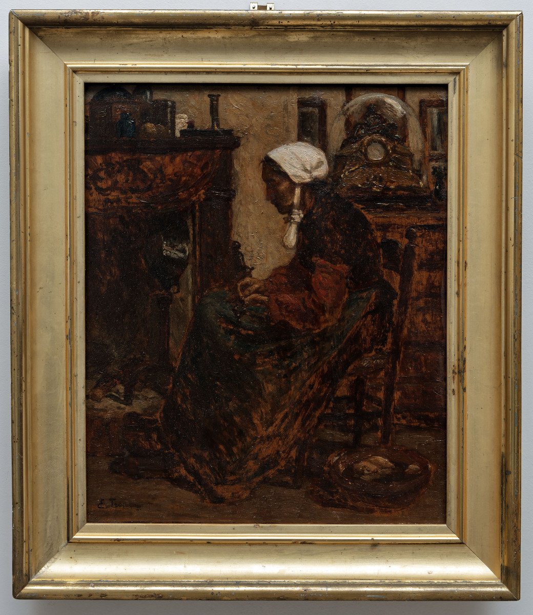 Troncy Emile - Preparatory Study For The Work “simple Heart”, Musée D’orsay – Circa 1900-photo-2