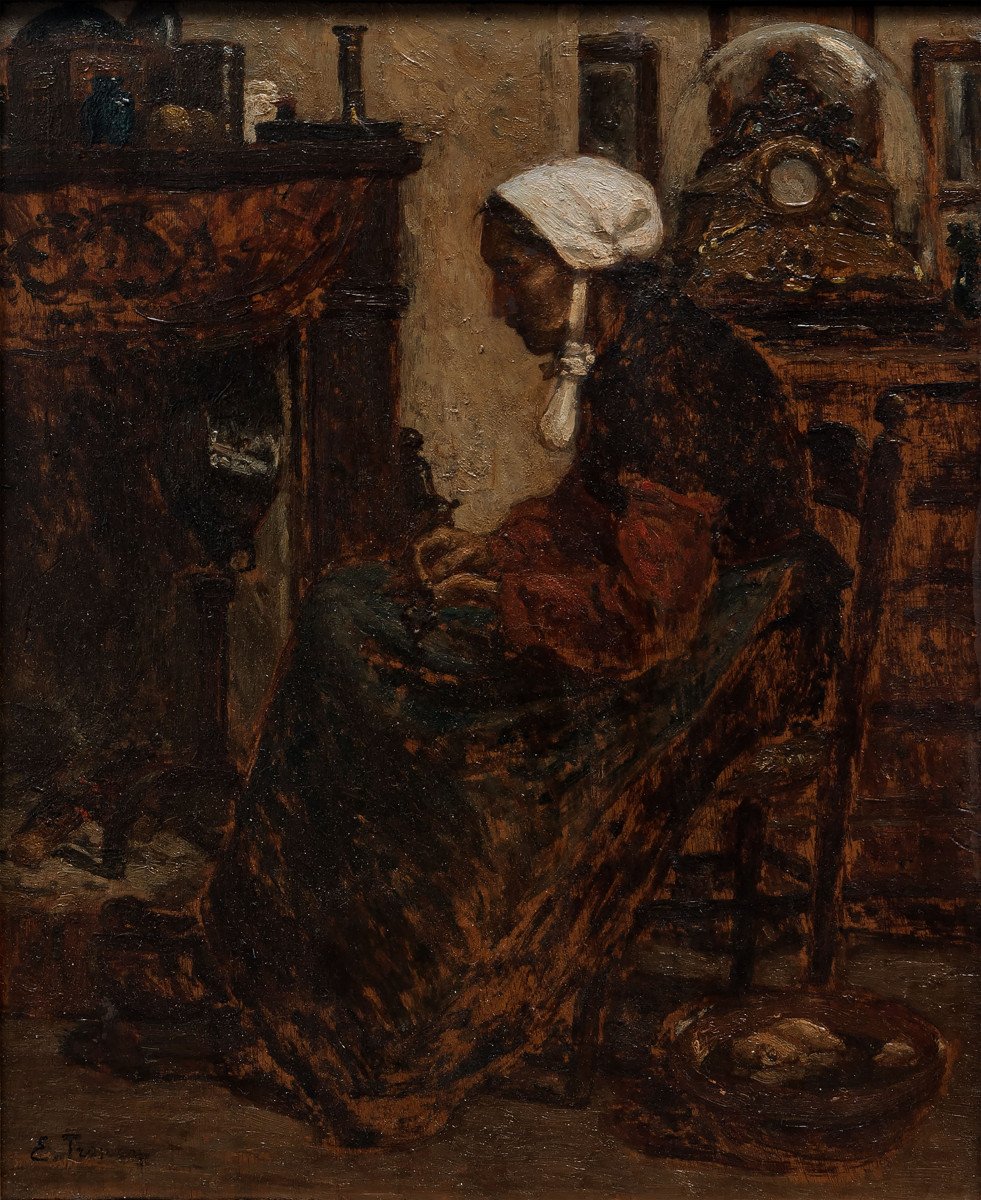 Troncy Emile - Preparatory Study For The Work “simple Heart”, Musée D’orsay – Circa 1900