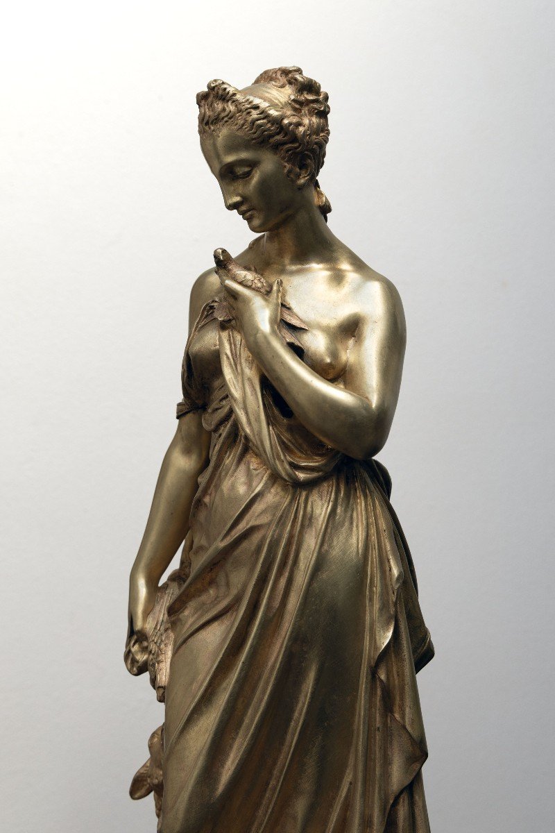 Marcellin Jean Esprit ( 1821 – 1884) – Cérès, Déesse De La Moisson – Bronze - Signé -photo-2