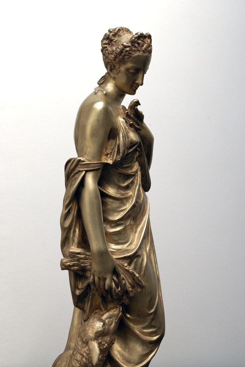 Marcellin Jean Esprit ( 1821 – 1884) – Cérès, Déesse De La Moisson – Bronze - Signé -photo-3