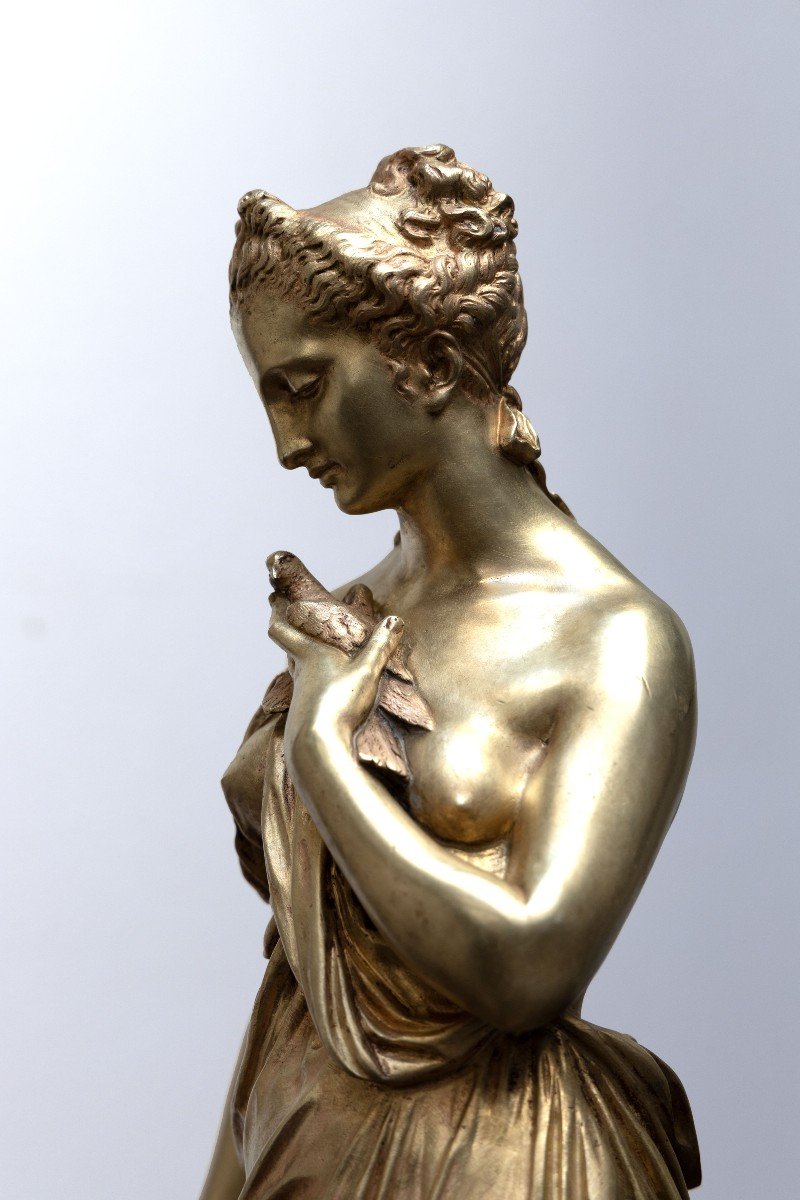 Marcellin Jean Esprit ( 1821 – 1884) – Cérès, Déesse De La Moisson – Bronze - Signé -photo-5