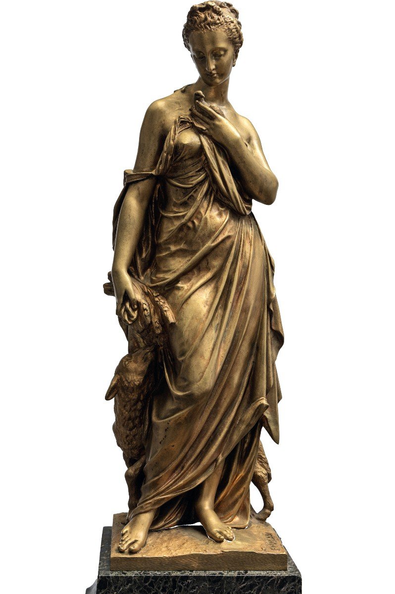 Marcellin Jean Esprit ( 1821 – 1884) – Cérès, Déesse De La Moisson – Bronze - Signé 