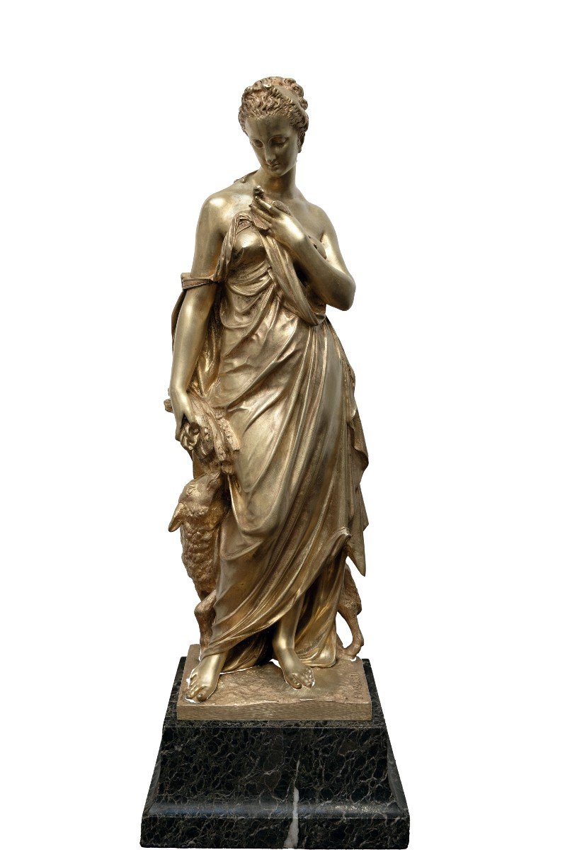 Marcellin Jean Esprit ( 1821 – 1884) – Cérès, Déesse De La Moisson – Bronze - Signé 