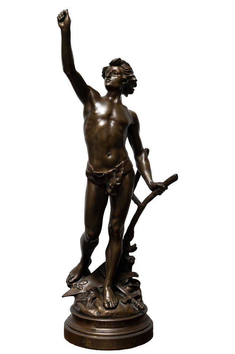 Drouot Edouard (1859 – 1945) – Pax Labor – Bronze – Signed 