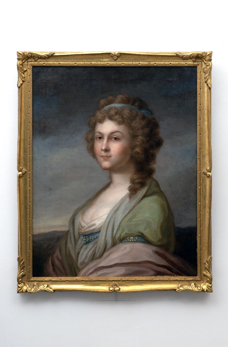 Woman With A Green Stole – Oil On Canvas – 1st Empire-photo-6