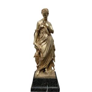 Marcellin Jean Esprit (1821 – 1884) – Ceres, Goddess Of The Harvest – Bronze – Signed 