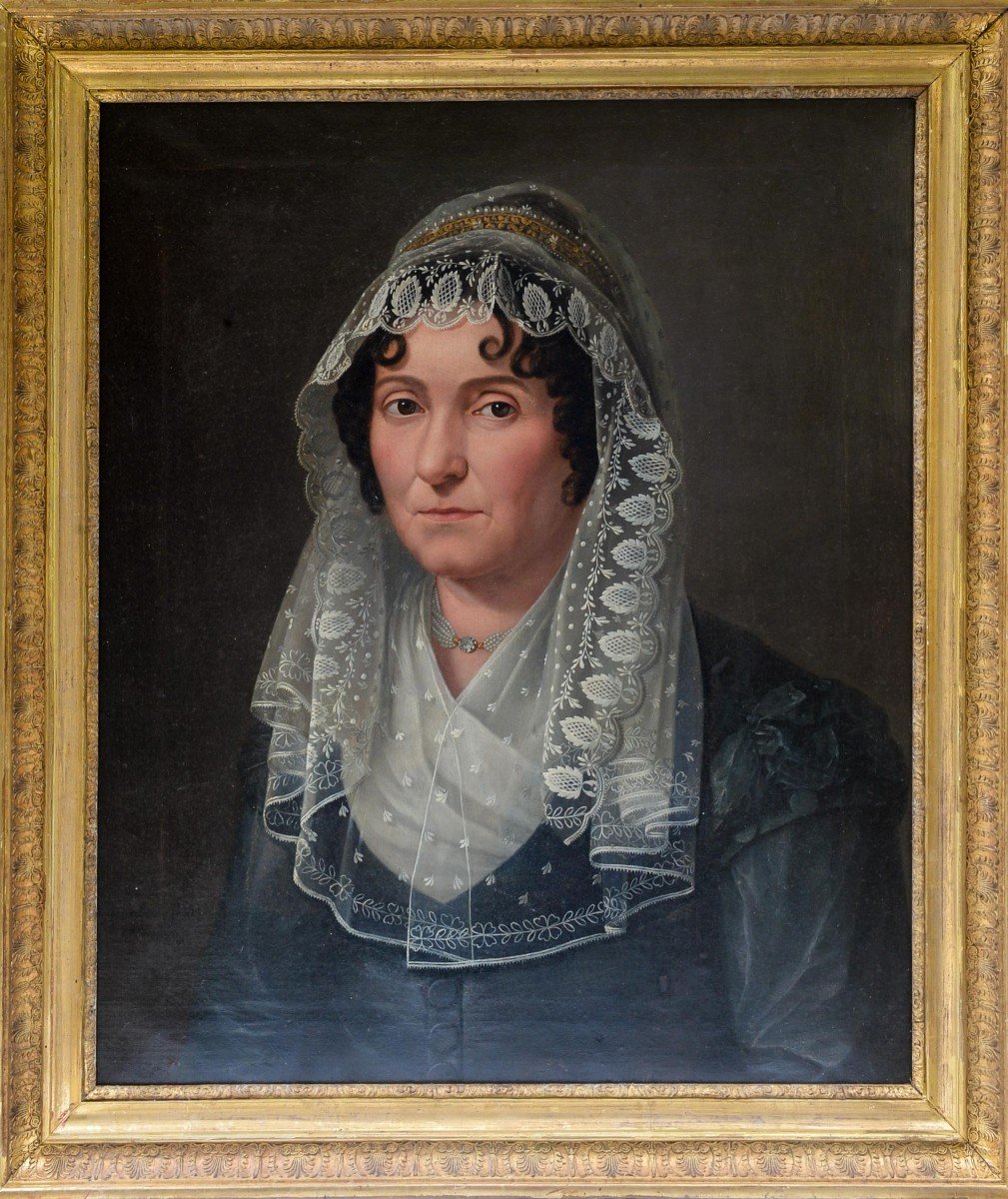 Portrait  De Femme d'époque Restauration