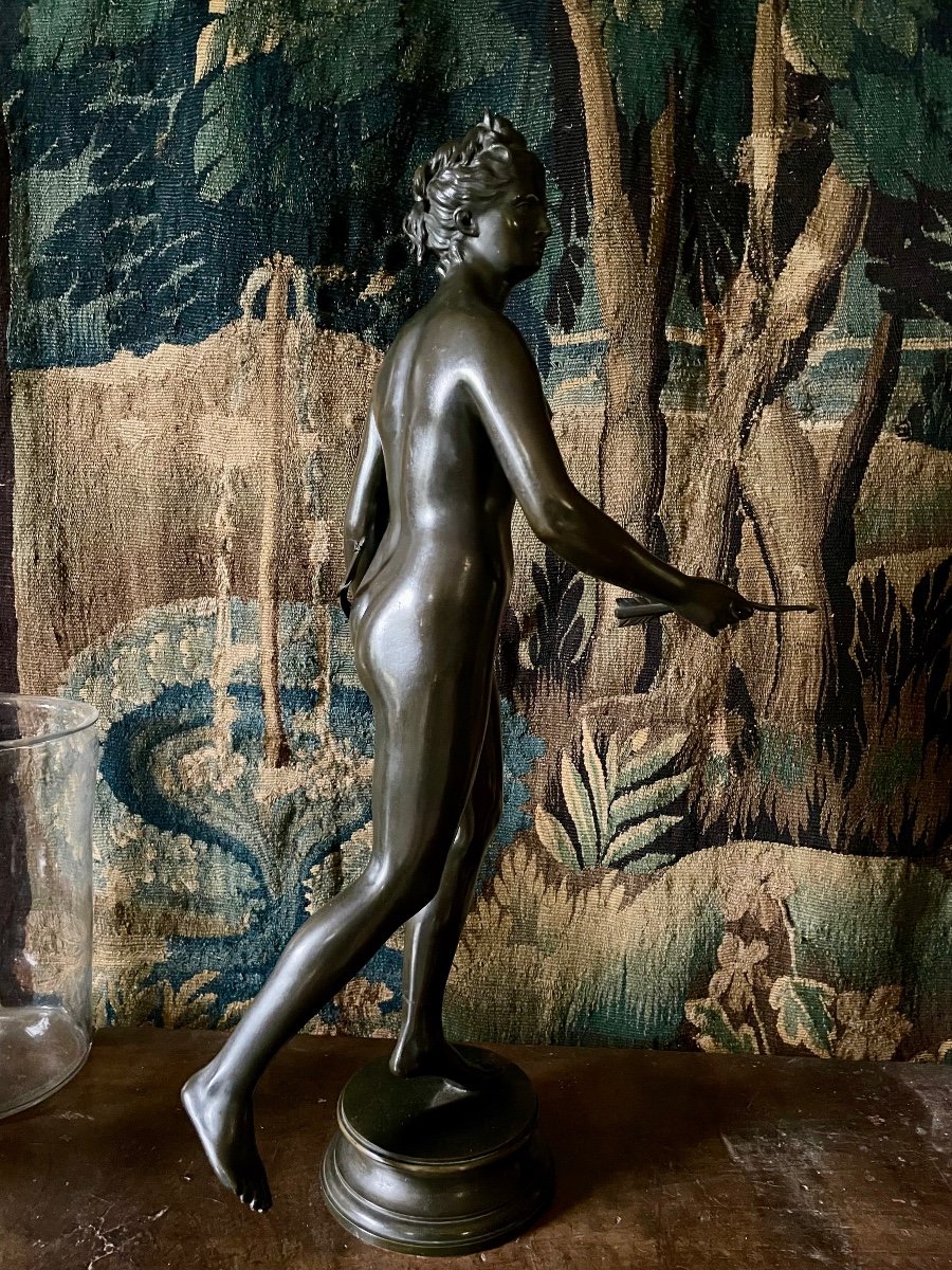 Diana The Huntress - Bronze After Jean-antoine Houdon-photo-2