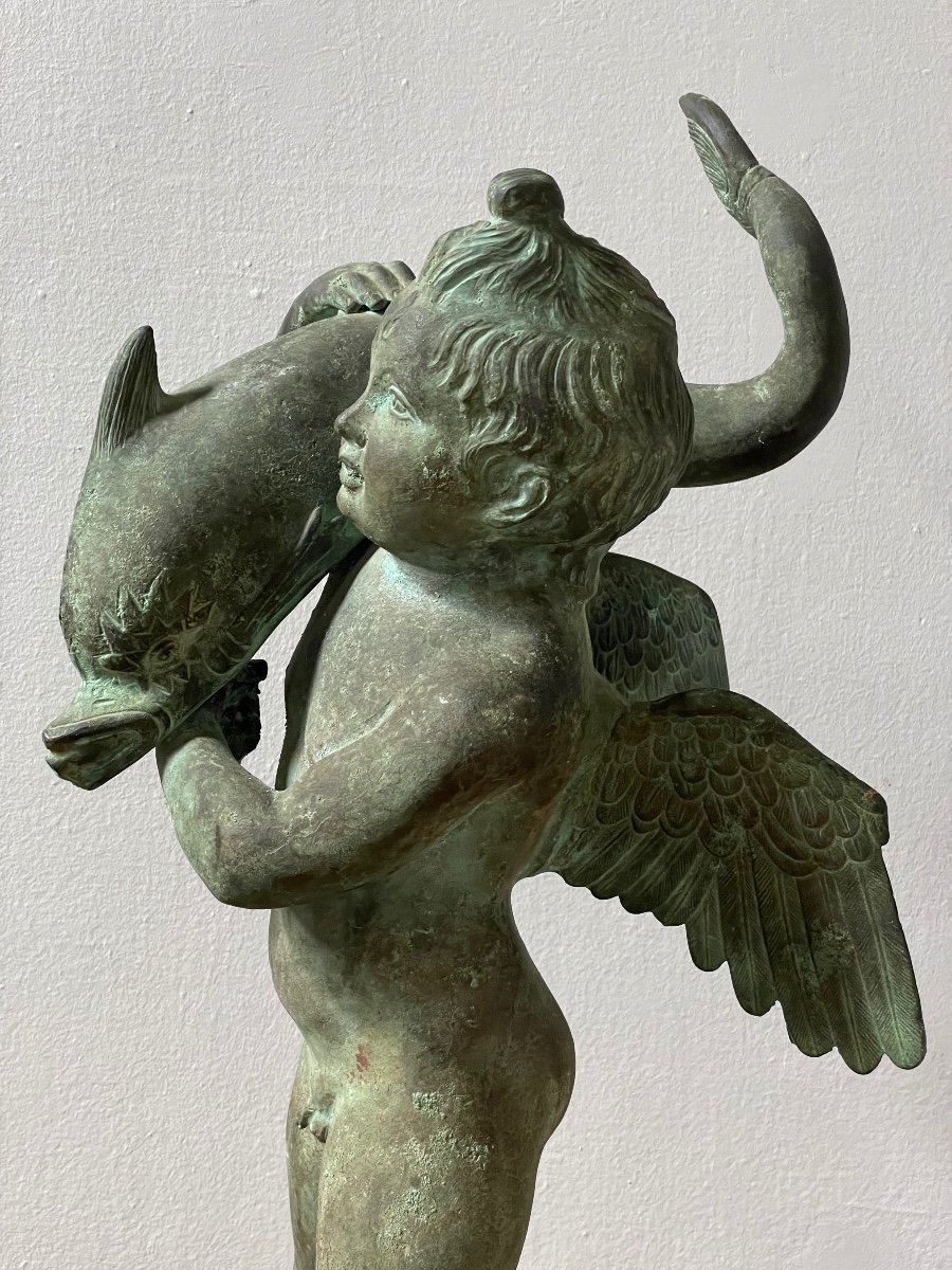 Love With Dolphin In Bronze End Of The 19th Century -photo-1