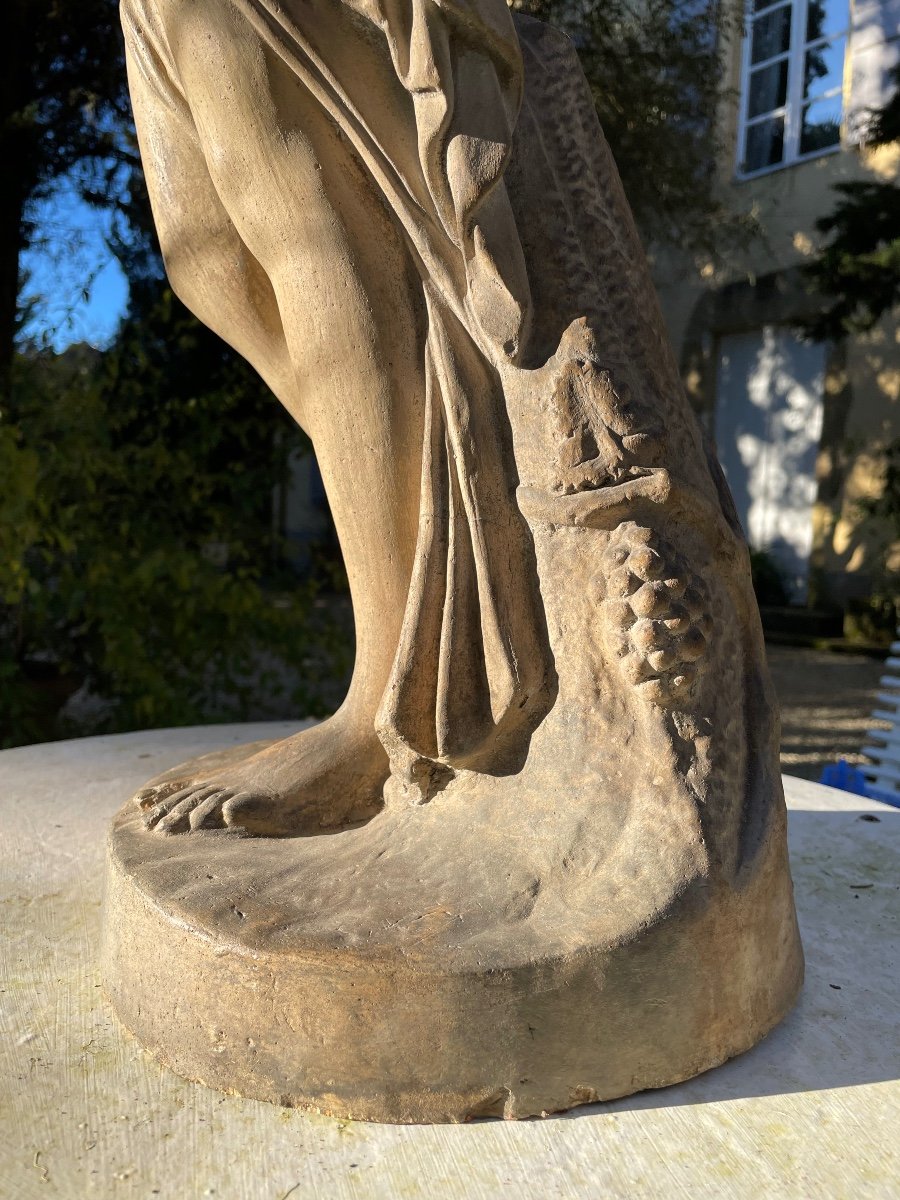 Bacchante In Terracotta, Late 19th Century -photo-3