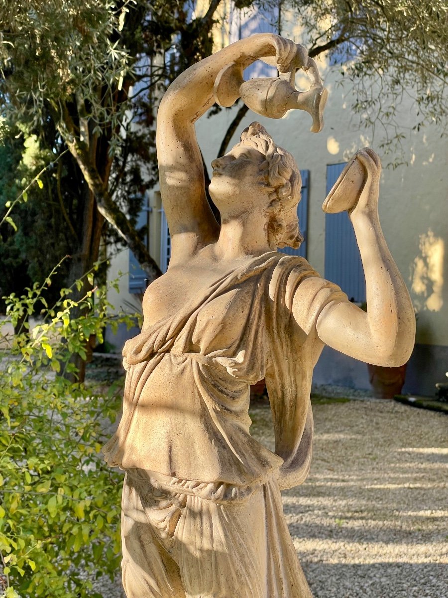 Bacchante In Terracotta, Late 19th Century -photo-4