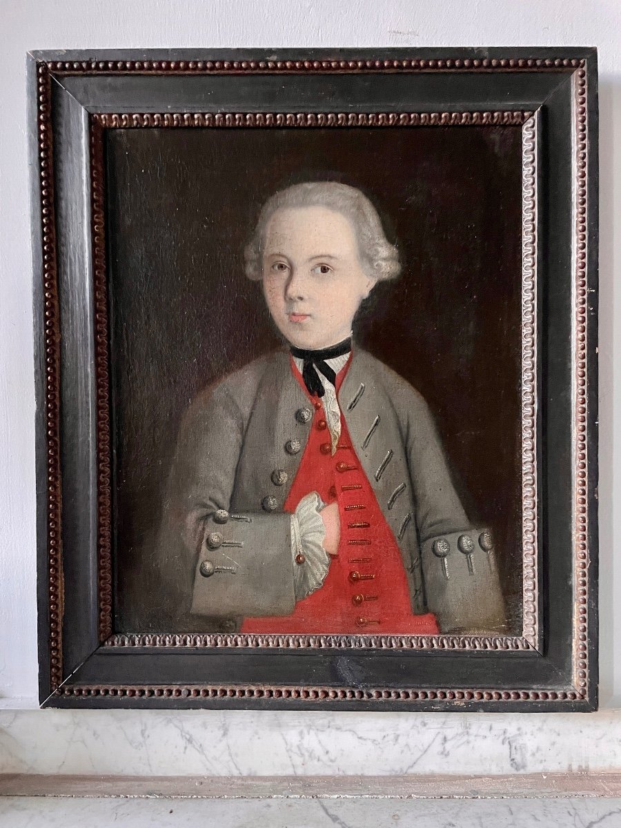 Portrait D’un Enfant-aristocrate D’époque Louis XVI