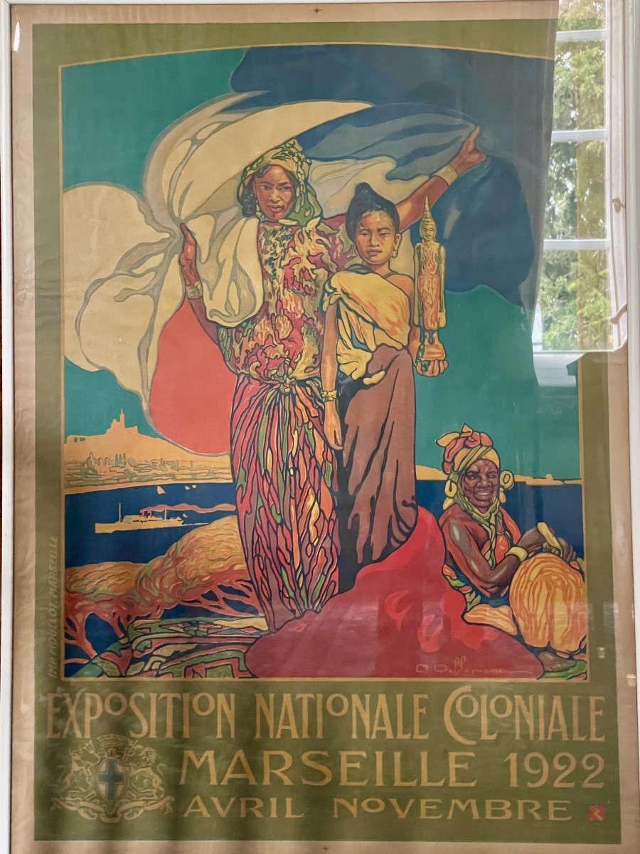 Poster “national Colonial Exhibition Marseille 1922”-photo-3