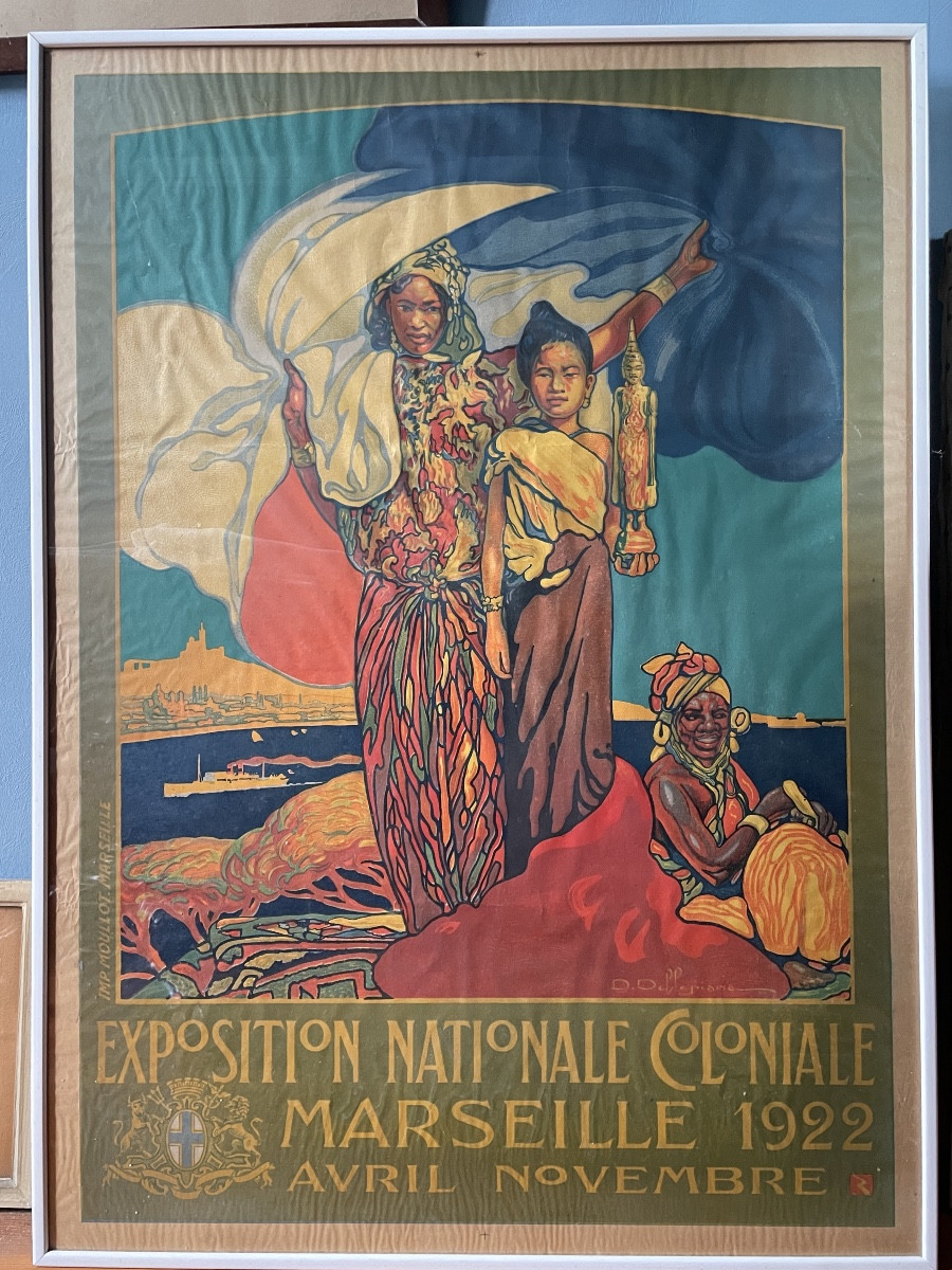 Affiche «  Exposition Nationale Coloniale Marseille 1922 »