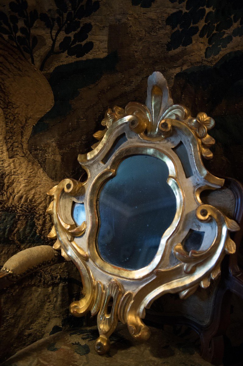 Italian Mirror, Louis XV Period-photo-4