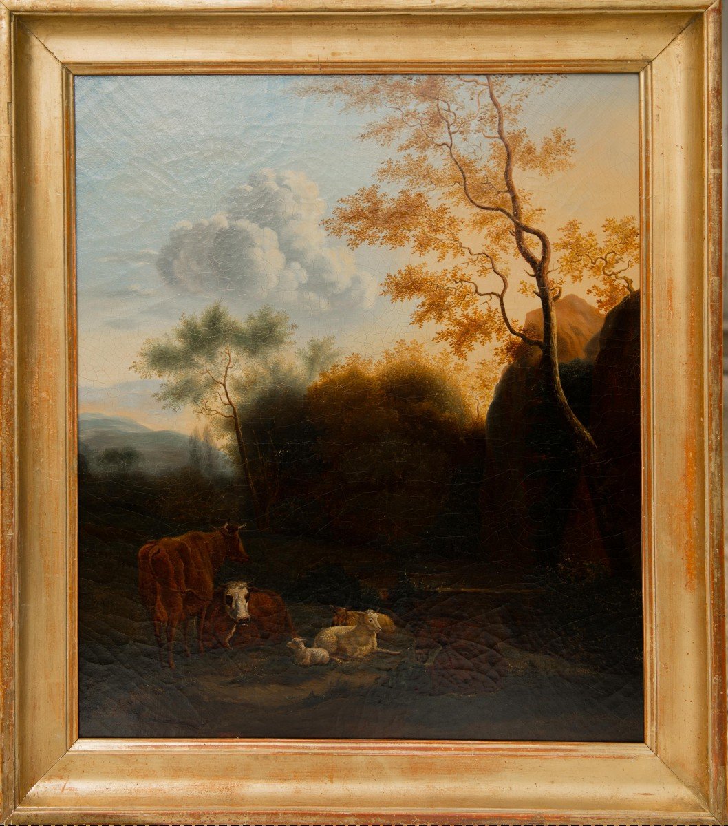 The Rest Of Animals Oil On Canvas From The XIXth Century