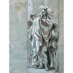 18th Century Drawing After A Fresco By Giambattista  Tiepolo