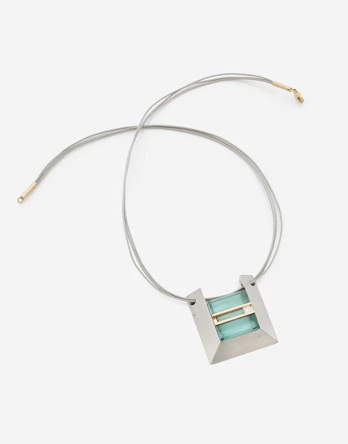 Bretterbauer Necklace In Platinum And Yellow Gold-photo-2