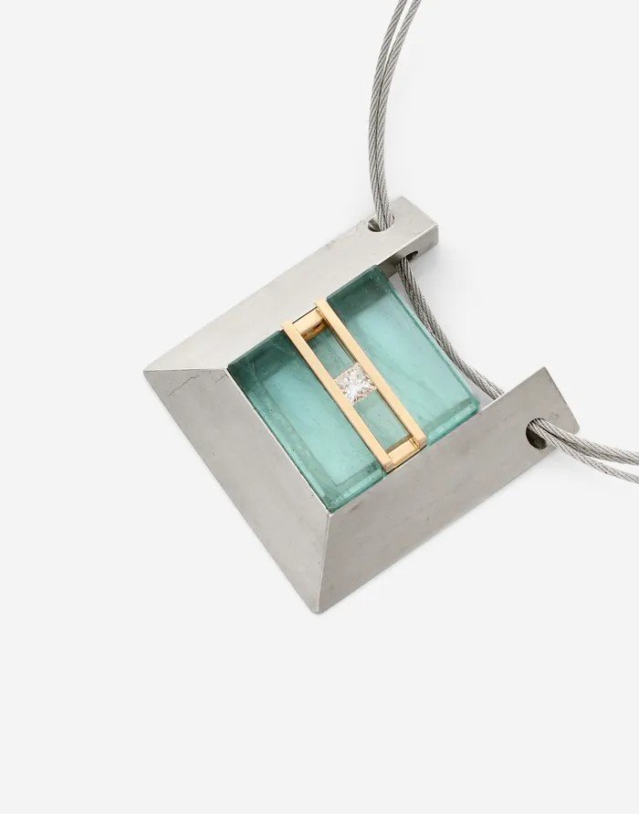 Bretterbauer Necklace In Platinum And Yellow Gold