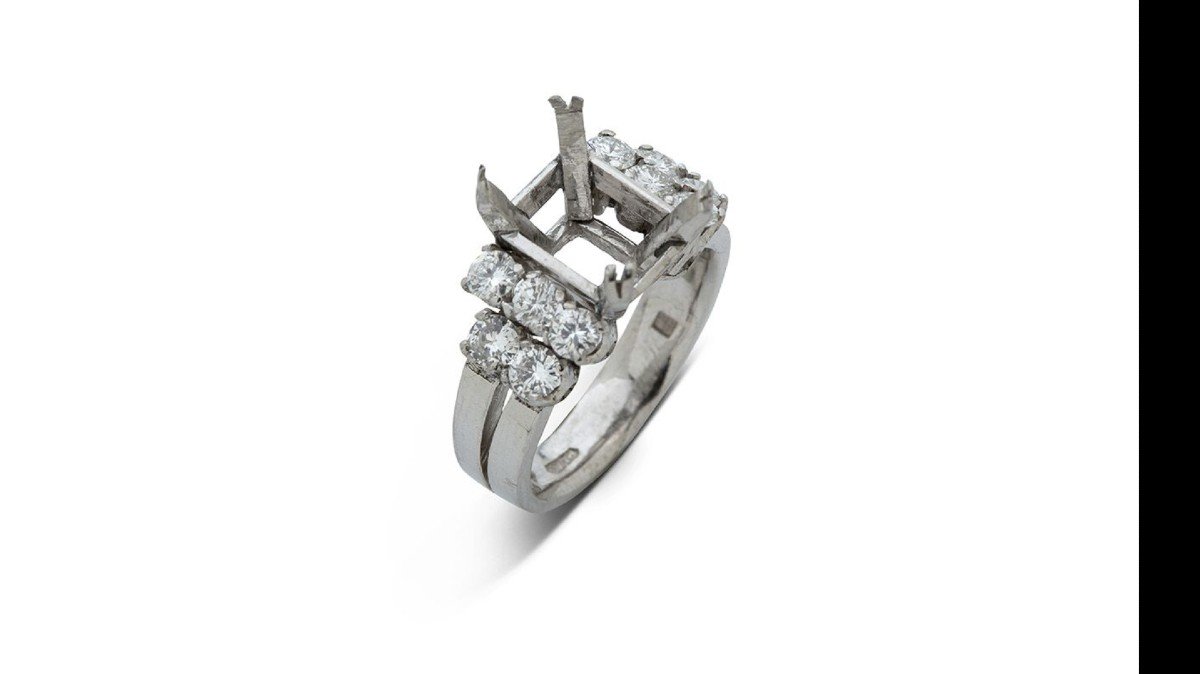 Platinum And Diamond Ring Setting