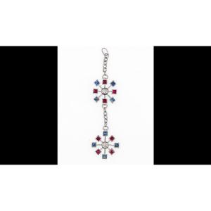 Pendentif Flocons De Neige En Or Gris Serti De Diamants,...