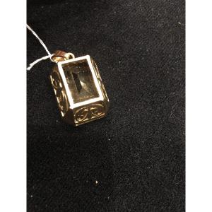 1950s Working Yellow Gold And Citrine Pendant