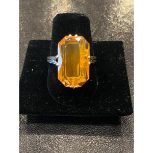 Bague Or Opale De Feu 4,84 Carats