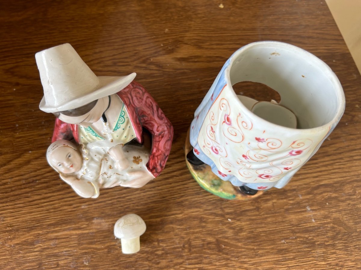 Baby Tea Pot In Old Paris Porcelain -photo-4