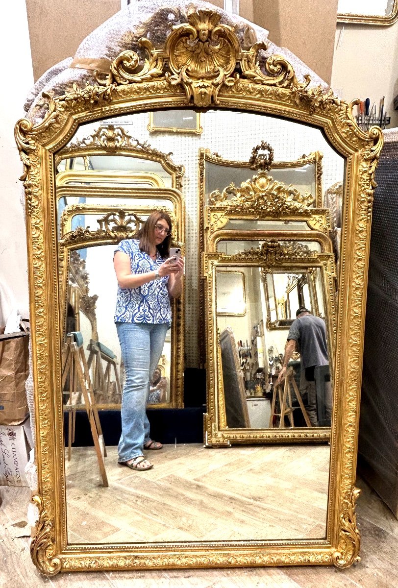 Miroir Louis XV Napoléon III 117x187 Cm