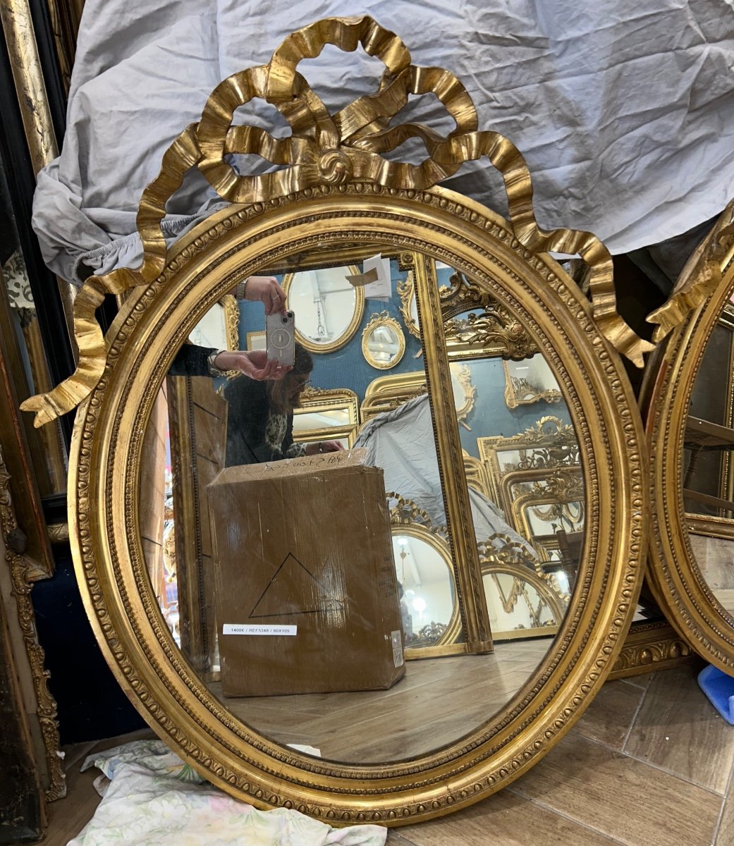 Louis XVI Oval Mirror 80x105 Cm