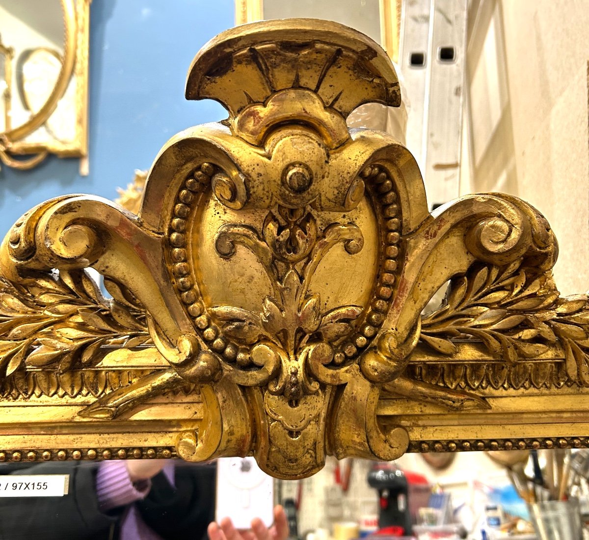 Miroir Louis XVI/  97x155 Cm-photo-2