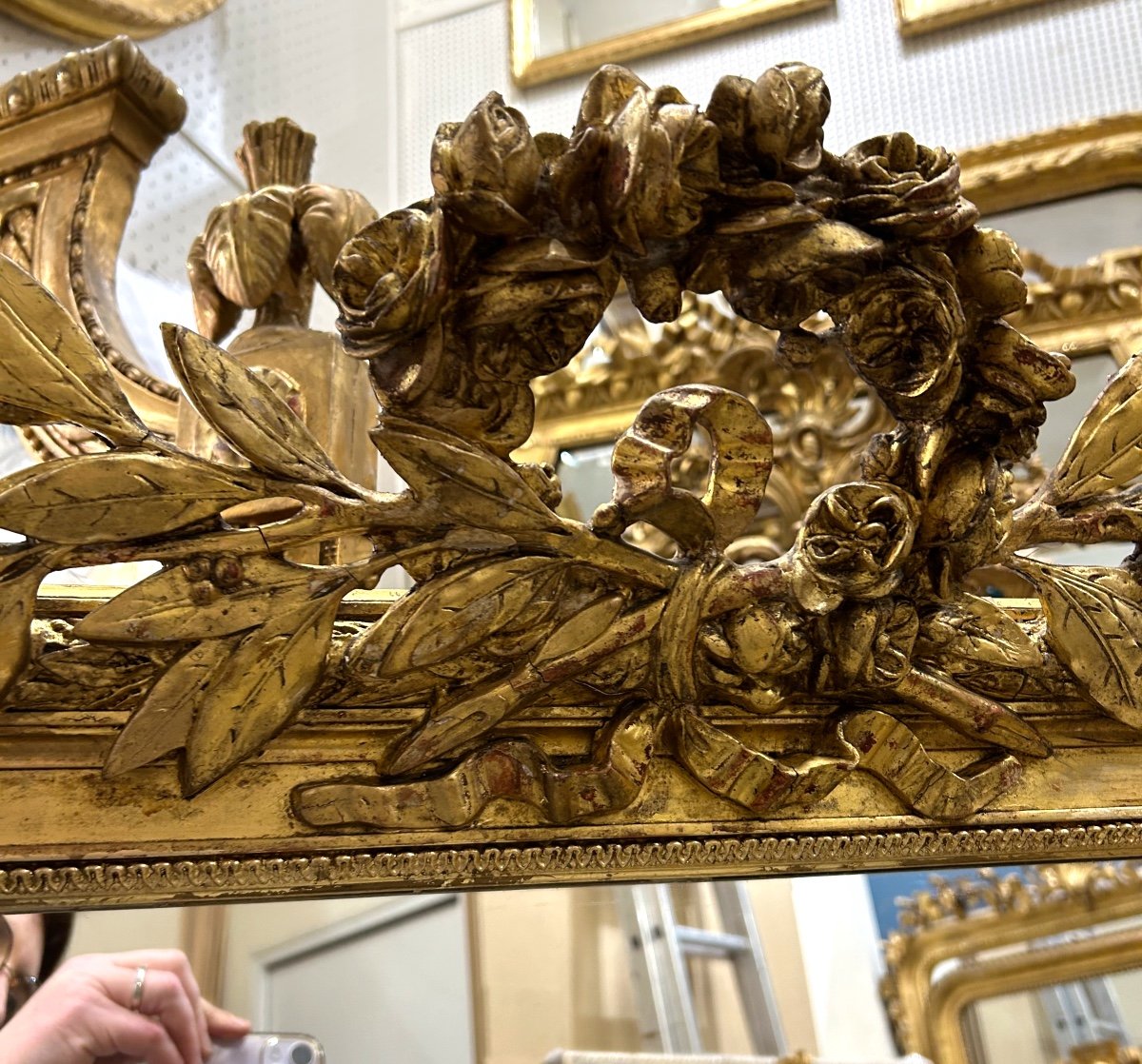 Louis XVI Mirror 124x165 Cm-photo-2