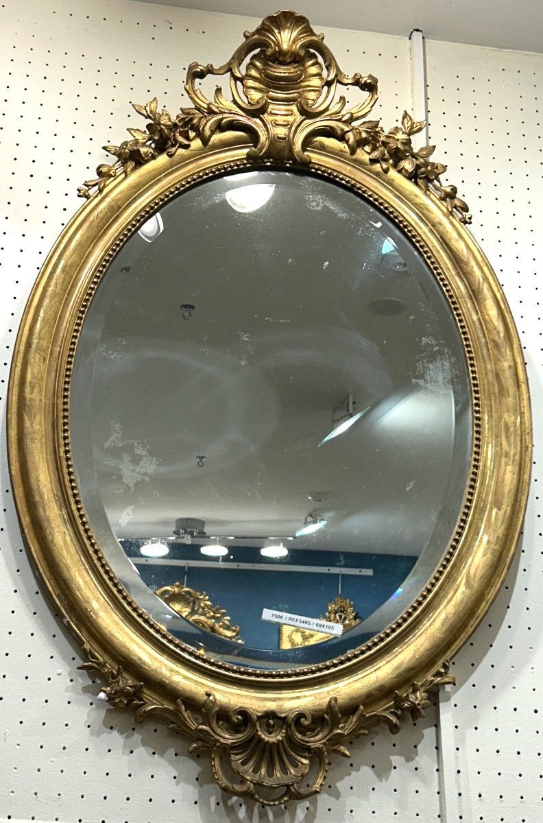 Miroir Ovale Louis Philippe 69x105 Cm