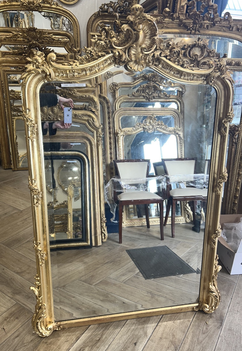 Miroir Louis XV Glace De Cheminée 105x155cm