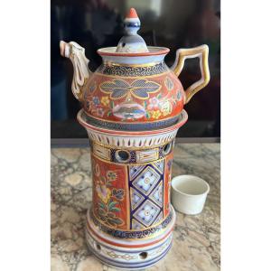Red And Blue Porcelain Tea Pot 