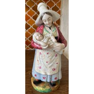 Tisanière Bébé En Porcelaine Vieux Paris 