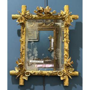 Miroir Louis XVI Oiseaux 45x54 Cm