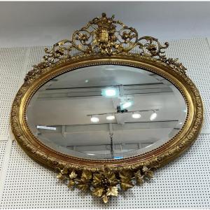 Miroir Ovale En Largeur Ref5295/ 110x110cm