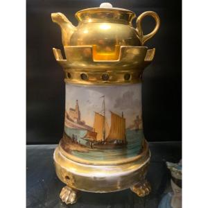 Paris Boat Porcelain Teapot 