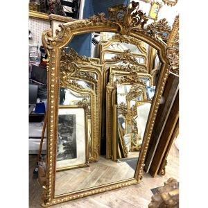 Large Louis XV Mirror Mercury Glass 130x198.cm