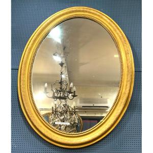 Miroir Ovale Louis Philippe 84x105 Cm